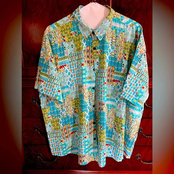 VATPAVE Mens Floral Hawaiian Shirts Short Sleeve Button Down Beach Shirt XXL - Picture 6 of 7